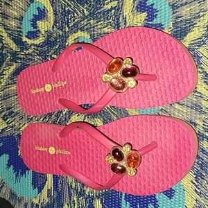 Lindsay Phillips KELLI Flip Flop Sandals Hot Pink Women’s 6 | Kid 4